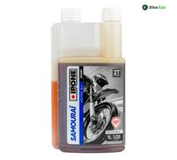 Aceite 2 Tiempos IPONE Samurai Fresa 1 Litro Moto 100% Sintético 2T