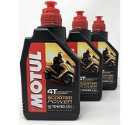 Aceite 4 Tiempos Moto - Motul Scooter Power 4T 10W-30 MB, 3 Litros (3x1 lt)