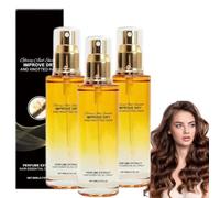 Aceite Acondicionador en Spray, Acondicionador sin Enjuague Fortalecedor para el Cuero Cabelludo y el Cabello, Aceite para el Tratamiento Capilar, Aceite perfumado con perfume (3 piezas)