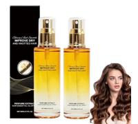 Aceite Acondicionador en Spray, Acondicionador sin Enjuague Fortalecedor para el Cuero Cabelludo y el Cabello, Aceite para el Tratamiento Capilar, Aceite perfumado con perfume (2 piezas)