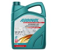 Aceite Addinol 0W-20 Económico 020 5 Litro para Hyundai Jeep Kia Mazda Toyota