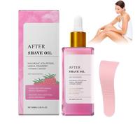Aceite After Shave de Fresa y Vainilla para Mujeres, Aceite After Shave Calmante e Hidratante,Strawberry Vanilla Women'S Aftershave Oil,Added A Variety Of Natural Plant Oils, Hyaluronic Acid(40ML)