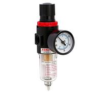 Aceite Agua Separador Filtro, 1/4" Regulador Aceite Agua, Aire Regulador Presión, Agua Aire Regulador Presión, Para Calibrador con Manómetro Herramientas Neumáticas Comprimido Procesador de Gas