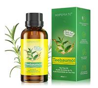 Aceite Arbol del Te 100% Puro y Natural, Aceite árbol de te contra espinillas, acné, verrugas y otros problemas de la piel, para pieles impuras, rostro, cuero cabelludo y cabello, 60ml