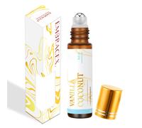 Aceite Aromático Roll-On de Vainilla y Coco de 10ml, Ambientador para Auto, Aroma Duradero, Regalo, Aceite para Difusor de Varillas