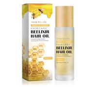 Aceite capilar con extracto de miel y romero Repara puntas abiertas y secas, acelera crecimiento, brillo sin grasa Para cabellos dañados y secos, 10 ml