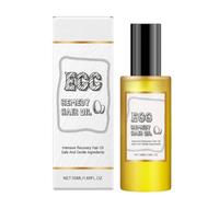 Aceite capilar de clara de huevo, una esencia capilar reparadora intensiva, refrescante y no grasa, hidratante y suavizante, que mejora la sequedad, nutre y fortalece.