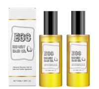 Aceite capilar de clara de huevo, una esencia capilar reparadora intensiva, refrescante y no grasa, hidratante y suavizante, que mejora la sequedad, nutre y fortalece.