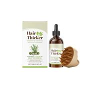 Aceite capilar orgánico de romero y ricino + masajeador capilar: Mejora eficazmente los problemas de vellos encarnados y caída del cabello, promoviendo el crecimiento natural del cabello