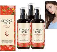 Aceite capilar que promueve el crecimiento del cabello, aceite esencial para engrosar las raíces, tratamiento reparador y fortalecedor de raíces, brillo y suavidad, reduce la sequedad, 100 ml