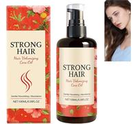 Aceite capilar que promueve el crecimiento del cabello, aceite esencial para engrosar las raíces, tratamiento reparador y fortalecedor de raíces, brillo y suavidad, reduce la sequedad, 100 ml