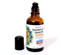 Aceite capilar roll-on de romero y ricino para el crecimiento del cabello de HAIR ACADEMY, LONDRES | Tratamiento específico para el cuero cabelludo que aporta volumen visible, mejora la caída del cabe