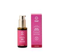 khadi ROSE REPAIR Aceite capilar ayurvédico, 100% natural, vegetal y vegano, tratamiento intensivo y regeneración para cabello estructuralmente dañado, seco y puntas abiertas, cosmética natural 50ml