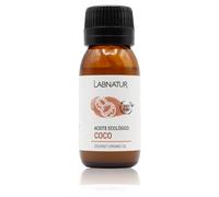 Aceite Coco 100% Puro y Ecológico - 50 ml - Labnatur | Hidratante, Nutritivo y Antioxidante Natural - Aporta Brillo y Suavidad al Cabello - Rico en Ácidos Grasos y Vitaminas