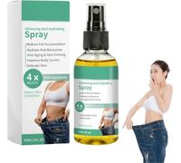 Aceite corporal adelgazante de jengibre, spray de aceite de masaje hidratante natural, reafirmante y moldeador, mejora la flacidez de la piel, apto para hombres y mujeres