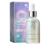 Aceite Corporal Brillante Con Purpurina Or-phic - Iluminador Corporal Y Facial - Aceite Seco Hidratante Con Brillo Plateado - Loción Luminosa Para Maquillaje Y Resaltado De Piel Radiante 30ml