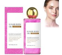 Aceite Corporal Con Brillo | Hidratante E Iluminador Para Rostro, Cuerpo Y Cabello | Highlighter Líquido Con Purpurina | Efecto Dewy Y Sparkle | Fórmula De Secado Rápido Y No Grasa | 90ml (Rosa)