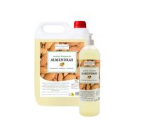 Aceite Corporal de Almendras 5L + Botella Dosificadora 1L | Hidratante y Nutritivo | Aceite para Masajes y Cuidado Diario de la Piel | Aroma Suave | Formato Ahorro Profesional