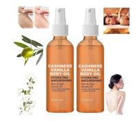 Aceite Corporal de Cachemira de Vainilla, Aceite Corporal de Cachemira de Vainilla, Aceite Corporal Luminoso que Repara la Piel Opaca, Aceite Corporal para Todo Tipo de Piel (2pcs)