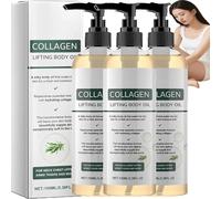 Aceite corporal de colágeno con efecto lifting, aceite corporal de colágeno para mujeres, para reafirmar e hidratar la piel, Adecuado para cuello, pecho, brazos, piernas y abdomen, arrugas y estrías