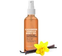 Aceite corporal de vainilla, aceite hidratante en spray para masajes, loción corporal y capilar de vainilla y cachemira, sérum de masaje para piel seca, reafirma y suaviza la piel (1PC)