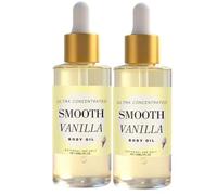 Aceite Corporal, Hidratante con Aroma a Manteca de Vainilla, Aceite Corporal Brillante, Hidrata y Nutre, Dejando la Piel Suave y Tersa, para Piel Sensible (Noche/Día)