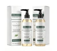 Aceite Corporal Lifting con Colágeno, 2Pcs Aceite de Colágeno para Reafirmar la Piel 100ml Aceite Corporal Nutritivo para Todo Tipo Aceites de Colágeno Arrugas Y Estrías En Cuello, Pecho, Brazos