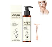 Aceite Corporal Mágico Reafirmante+Masajeador de tipo T, Aceite Corporal Mágico de Lujo para Mujer con Colágeno y Extractos Naturales, 100 ml Magic Luxury Body Oil