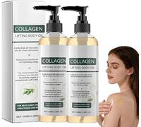 Aceite Corporal para Levantar El Colágeno,Hidratante,Iluminador y Nutritivo, Suero de Masaje Reafirmante Moldeador, Cuidado de La Piel para El Cuello, Los Brazos, Las Piernas y El Estómago (2PCS)