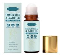 Aceite Corporal Roll-on de Incienso y Aceite de Ricino - Aceite Corporal Reafirmante e Iluminador, 50 ml Roll-on de Cuarzo Rosa, para piernas, brazos y abdomen