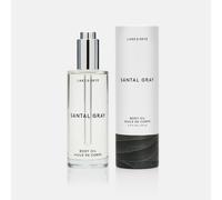 Aceite corporal Santal Grey de Lake & Skye, 100 ml (3,4 oz. l q.), hidratante con vitamina E y aceite de almendras dulces, aroma amaderado.