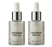 Aceite Corporal Seco Brillante, Ligero y con Efecto Brillante, Tamaño Viaje, Ideal para Rostro, Cuerpo, Piernas, Hombros y Clavículas