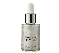 Aceite Corporal Seco Brillante, Ligero y con Efecto Brillante, Tamaño Viaje, Ideal para Rostro, Cuerpo, Piernas, Hombros y Clavículas