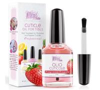 Aceite Cuticulas Uñas Profesional para manos y pies 12ml - Fragancia de Fresa- Aceite hidratante y regenerador para cutículas de manos y pies, brinda alivio y frescura a la piel seca