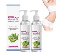 Aceite de Afeitado Suave para Mujeres y Hombres, Aceite para Antes y Después del Afeitado, Hidratante, Nutritivo, Humectante y Calmante para la Piel, para Rostro, Cuerpo y Piernas (2 piezas)