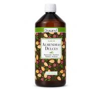 Aceite de Almendras Dulces Drasanvi Nutritivo en 1 Litro Puro Sin Gluten | Con Vitamina A y E, Reduce la Apariencia de Arrugas y Estrias, Hidrata y Nutre la Piel y el Cabello para Toda la Familia