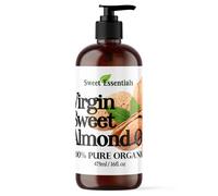 Aceite de almendras dulces no refinadas orgnicas | Importado de Italia | 100% puro | Fro presionado | Hexano gratis | Ideal para el cabello de piel