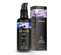 Aceite de Almendras Dulces ORGÁNICO y Prensado en Frío - 100% Puro, Natural, Vegano - Aceite corporal (Anticelulitico, Masaje Corporal, Jabones, Estrías) - Cuerpo, Piel, Cara y Uñas - Satin Naturel
