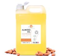 Aceite de Almendras, Organico, Prensado en Frio, Puro, Natural. Aceite Masaje Profesional, Aceite Cabello y Pestañas, Hidratante Corporal, Manos, Uñas Facial Antiedad, Estrias Embarazo 5000 ml