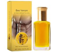 Aceite de apriete en el pecho - Aceite de masaje en el pecho para hombres | 12 ml Thermofirm Bee Venoms Gynecomastia Sero, Líquido de referencia de cofre compacto para hombres, esencia multifuncional
