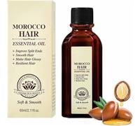 Aceite de argán marroquí para el cabello, aceite de argán orgánico marroquí para el cabello, mejora el encrespamiento y la división, hace que el cabello sea suave (1PC)