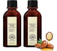 Aceite de argán marroquí para el cabello, aceite de argán orgánico marroquí para el cabello, mejora el encrespamiento y la división, hace que el cabello sea suave (2PCS)