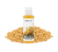 Aceite de arroz de aceite de pozo | Aceite de portador natural 100% puro | Fro refinado presionado | Para la piel del cuerpo y el cabello (4 oz / 11