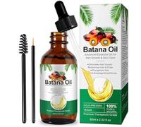 Aceite de Batana para Cabello 60 ml, Aceite Esencial de Batana 100% Puro Prensado en Frío, Promueve el Crecimiento del Cabello, Nutre el Cuero Cabelludo, Previene la Caída y Rotura del Cabello