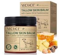 Aceite de bovino, aceite de ricino y crema de aceite de incienso, 3 en 1fórmula, bálsamo de sebo de vacuno orgánico, aceite de ricino natural e incienso etérico, hidratante y antiedad, 120 g