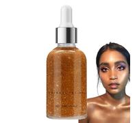 Aceite de brillo seco: aceite de cuerpo hidratante ligero, brillo de iluminación dorada | Acabado rápido no grasoso, aceites botánicos nutritivos, brillo radiante sutil, para piel y cabello, verano hi