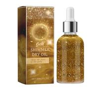 Aceite De Brillo Seco De Alto Brill: Maquillaje De Cuerpo Brllo Brillante, Potenciador Radiante De La Piel | Fórmula De Brisllo Cosmético Liviano, Aplicación Brillante Para Los Hombros De La Cara
