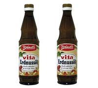 Aceite de cacahuete refinado 500 ml Pack 2 botellas para freír y wok alta temperatura sabor suave cocina asiática