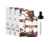 Aceite de café 100 ml, aceite de café contra arrugas, suero facial orgánico con aceite de café, aceite esencial de café natural orgánico para la piel, cuerpo, cuidado del cabello (3 unidades, A)