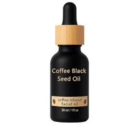 Aceite de Café para la Piel, Aceite Facial de Semilla Negra Infusionado para una Piel Nutritiva y Reafirmante, Suaviza Líneas de Expresión y Arrugas, Para Todo Tipo de Piel, 30 ml